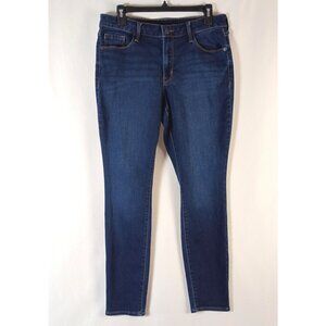 Old Navy Mid Rise Pop Icon Skinny Jeans Women Size 12 Stretch Blue